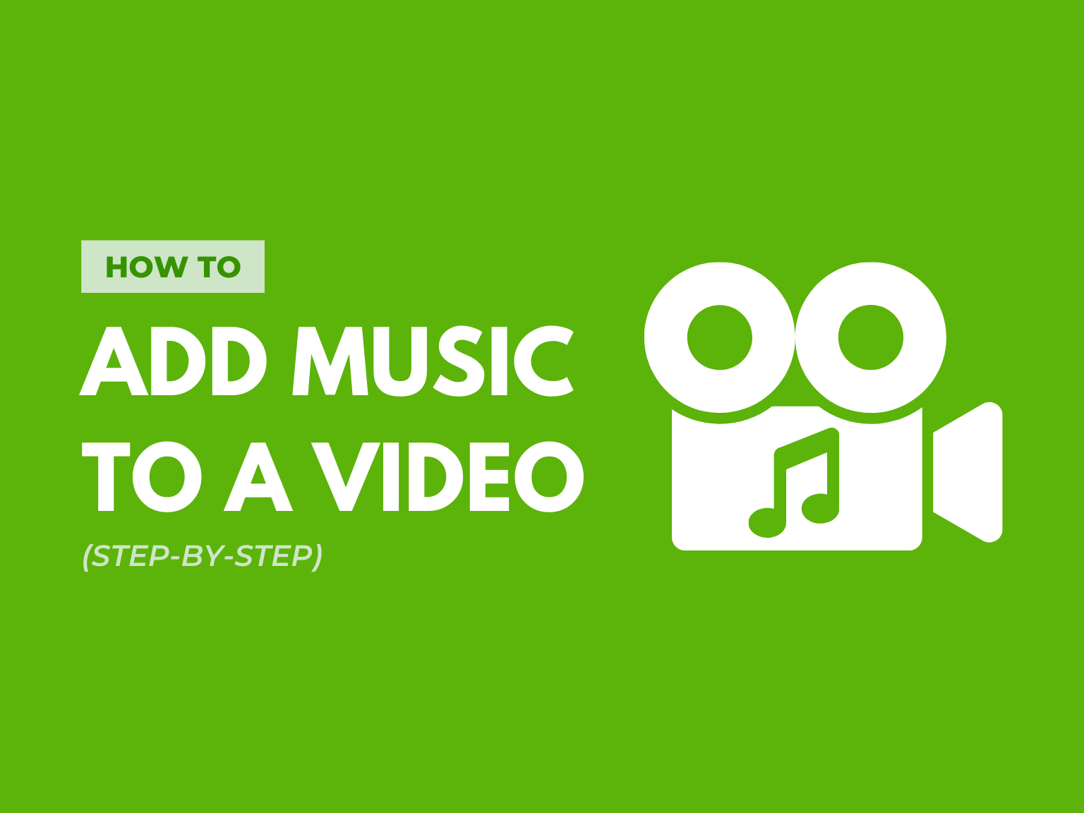 How do I put music over a video?